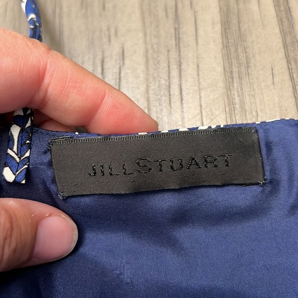 JILL STUART FLORAL BLUE & WHITE DRESS X- SMALL - Picture 16 of 17